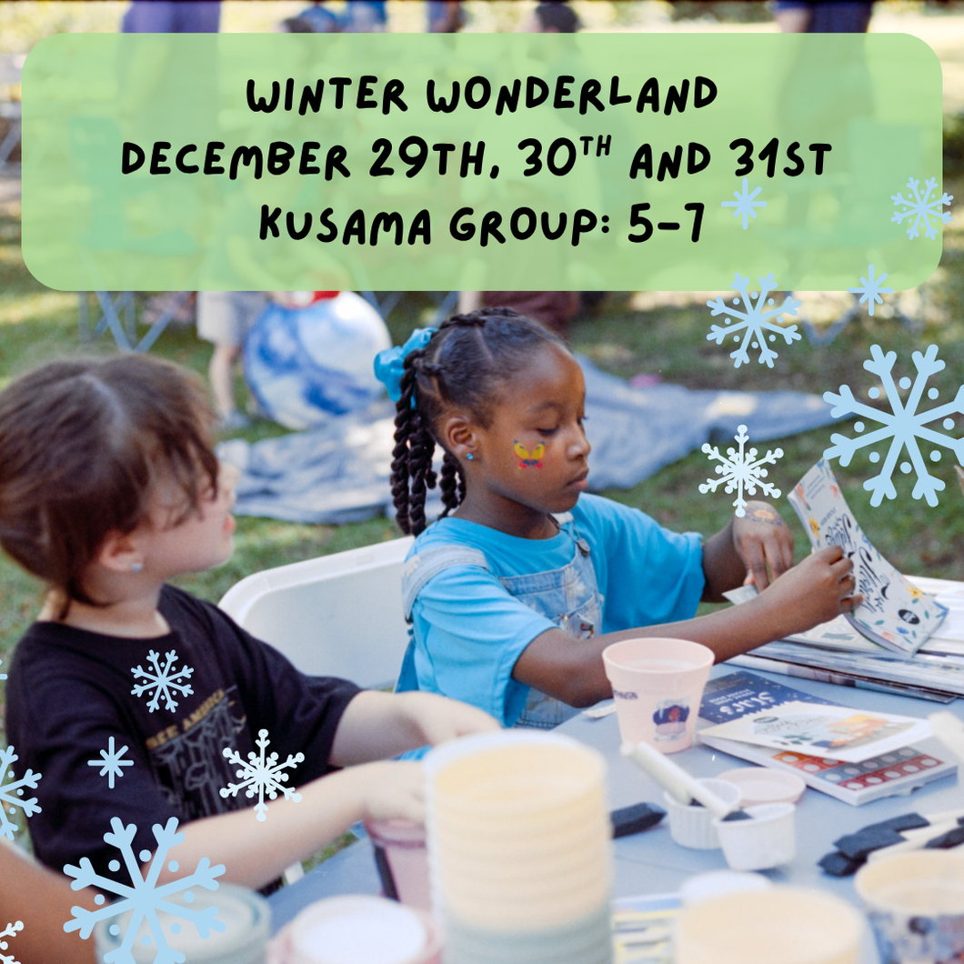 3-Day Winter Art Camp December 29th, 30th, and 31st (Kusama 5-7)