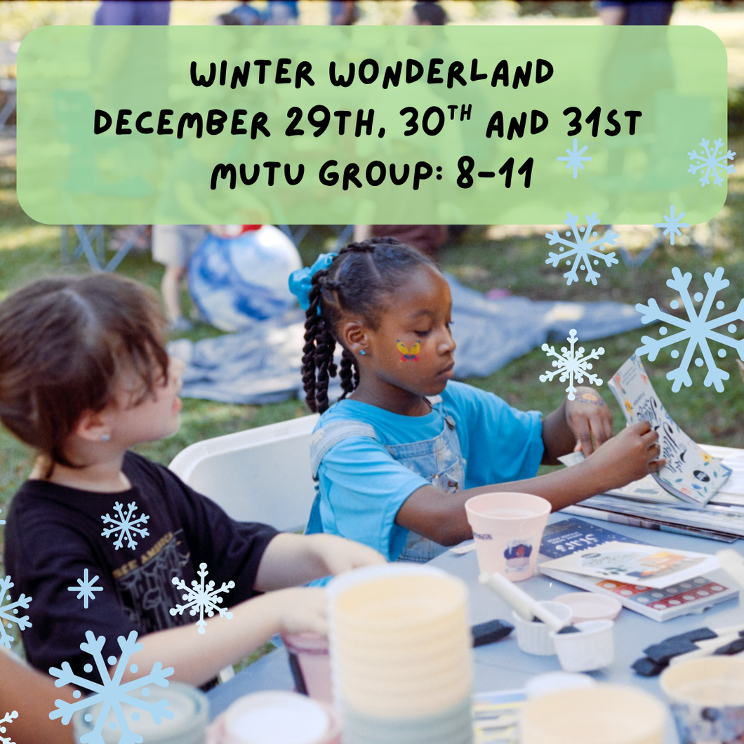 3-Day Winter Art Camp December 29th, 30th, and 31st (Mutu 8-11)