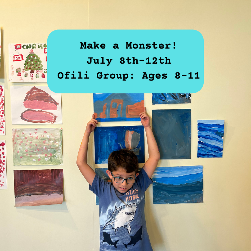 Summer Camp: Make a Monster! (W1:July 8th-12th, Ofili Group: Ages 8-11)