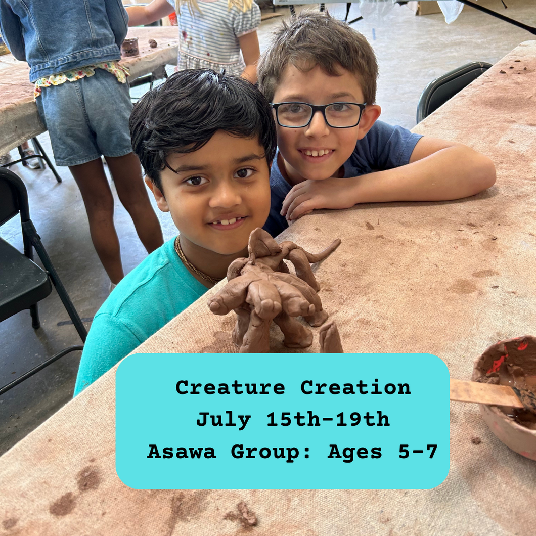 Summer Camp: Creature Creation (W2: July 15th-19th Asawa Group: Ages 5-7)